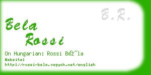 bela rossi business card